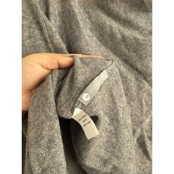 In2 By InCashmere Topper Poncho Heather Gray One Size Cozy Winter Loungewear - Picture 6 of 8